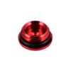 Locking Screw Red Anodised Aluminium (Oil Filling Hole) with O-Ring