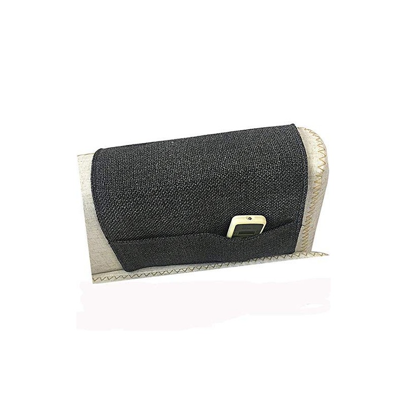 JINTN Linen Sofa Armrest Organiser - Armrest Caddy Pocket Organizer