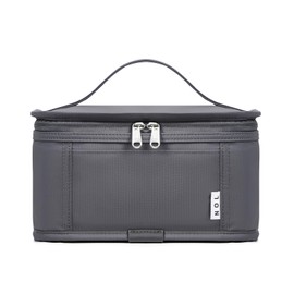 NOL Natural Organic Lifestyle Small Lunch Bag Mini Lunch Box Insulated Lunch Bag for Men/Women Leakproof Cooler Tote Bag Lightweight Nylon Waterproof Lunch Box For Work, Dark gray