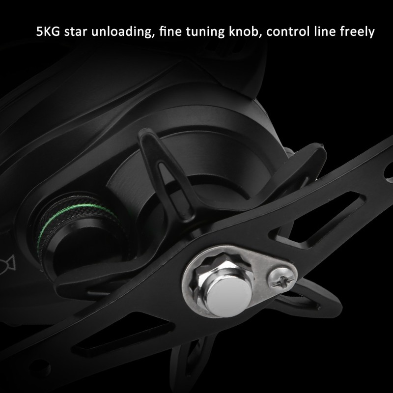 HL Metal Wheel Baitcasting Reel Left/Right Hand Magnetic Brake Fishing