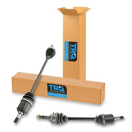 TRQ Front CV Axle Shaft Assembly Set Compatible with 1991-2002 Ford Escort 1990-1994 Mazda 323 Protege 1991-1999 Mercury Tracer