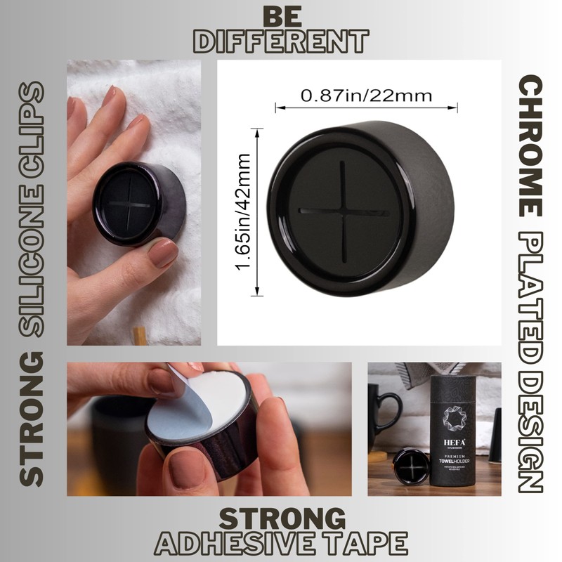 HEFA Towel Hooks, Towel Holder, Dish Towel Holder, Kitchen Organization,