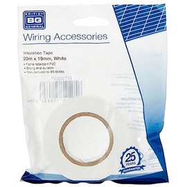 BG Electrical Insulation Tape, 20 Metres, White
