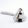 Nautical Wall Hanging Ship Bell 4", Silver Chrome