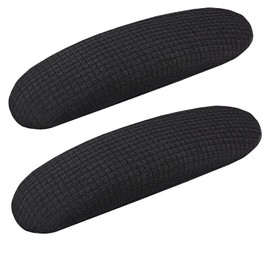 Office Chair Seat Cover Universal Fit Dining Room Chair Covers Stretch Washable Slipcover Protector for Desk Swivel Computer Chairs (Chair Arm Cover Black)