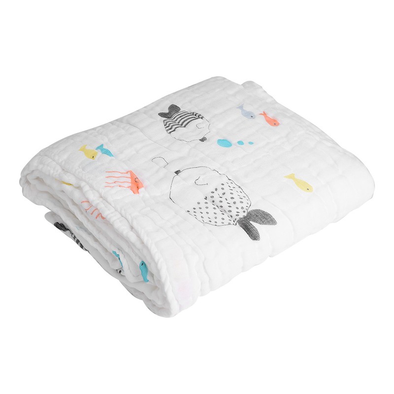 Ultra Soft Absorbent Baby Muslin Swaddle Cotton Blanket Bath Towel