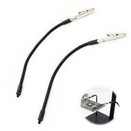 TVETE Clip, Soldering Repair Auxiliary Clip, Alligator Clamp, 2 Pieces, 3rd Hand Soldering Tool, Precision Work Clip, Soldering Iron Fixing Tool, Flexible Arm Clip, Welding Fixing Fixing Jig, Workshop
