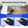 M5 Twist Nozzle,3-7 GPM Two-in-one Adjustable Downstream Soft Wash Nozzle,1/4"