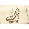 Vintage Shoe Bag/ Cloth Bag made of jute with cute