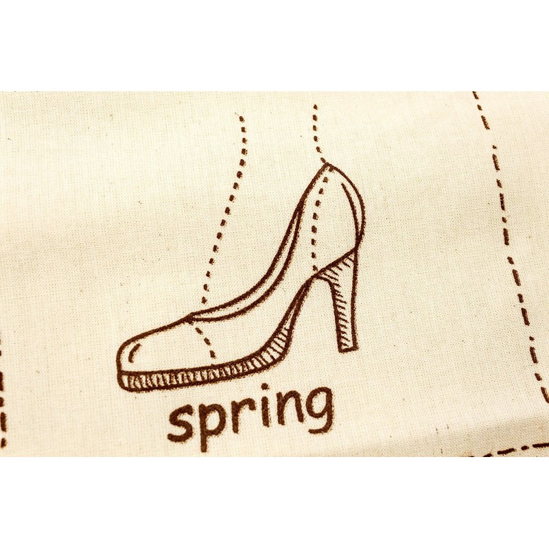 Vintage Shoe Bag/ Cloth Bag made of jute with cute