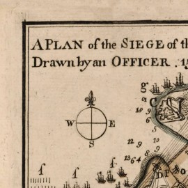 Map HABANA CUBA Plan of the Siege of HAVANA City & Harbor circa 1762 24" x 24"