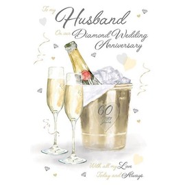 To My Husband - On Our Diamond Anniversary - 60th Wedding Anniversary Card