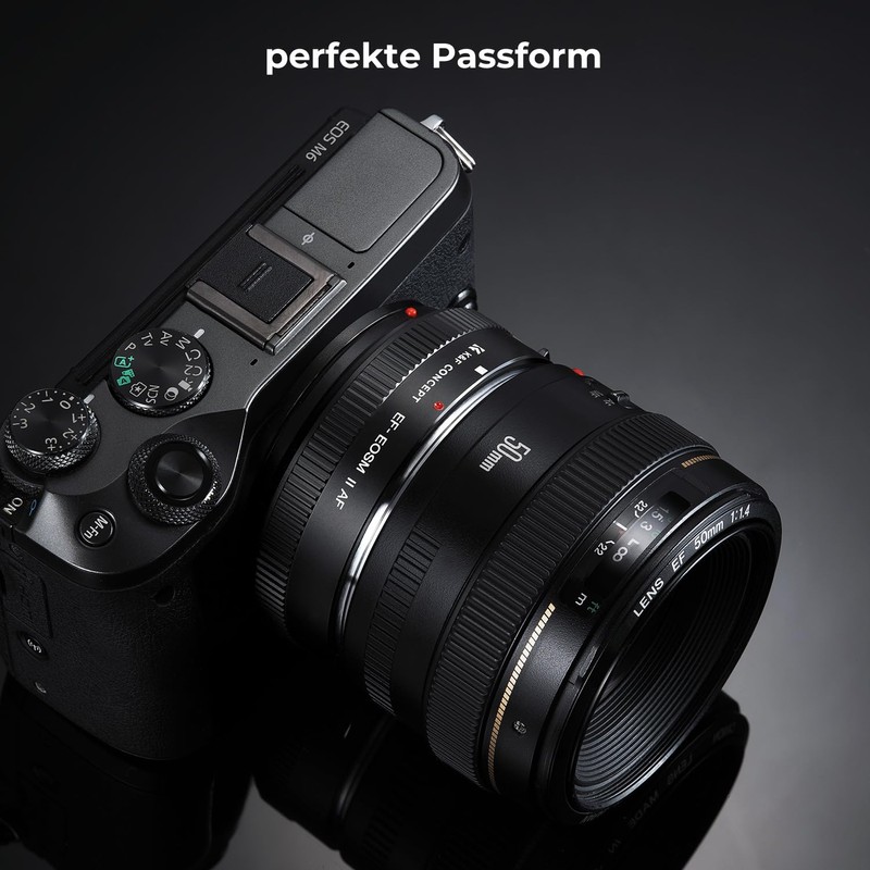 K&F Concept Canon EF/EF-S to EOS M 2nd Generation Metal
