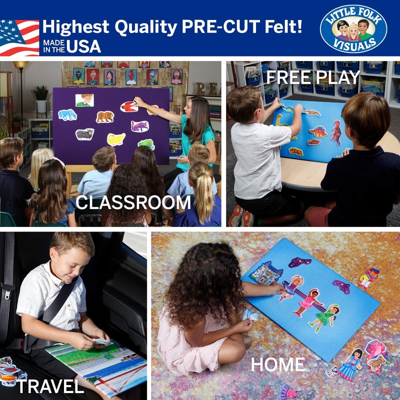 Little Folk Visuals Butterflies Precut Flannel/Felt Board Figures, 20 Pieces