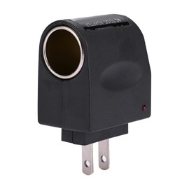 Sanpyl Convertidor de CA a CC, Adaptador de Encendedor de Cigarrillos de Coche de 12 V CC 500 MA, Inversores de Potencia de Vehículo de 100-240 V CA, para Inflador, Refrigerador de Coche