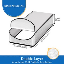 STARVAST Attic Stairs Insulation Cover, Extra Thick Attic Door Insulation Cover for Pull Down Stair, 54'' x 25'' x 11'' Energy Saving Attic Tent with Easy Zipper Access