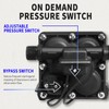 FlowFluid 110V AC Water Pressure Booster Pump for RV,70PSI 5GPM