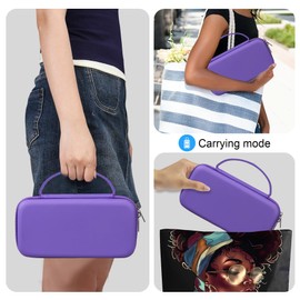 RAIALL Hard Graphing Calculator Case for Texas Instruments TI-84 Plus CE/TI-84 Plus/TI-83 Plus CE Color Calculators, Protection Storage Bag with Extra Zipped Mesh Pocket for Cables, Pens, Rule, Purple