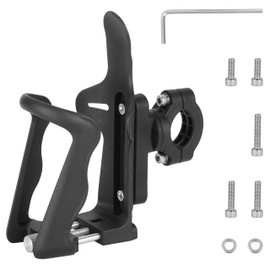 Belle Vous Adjustable Bike Water Bottle Holder Cage - 360 Degree Rotation Bicycle Drink Cup Holder - Cycling Bottle Holder for Road Bike/Mountain Bike