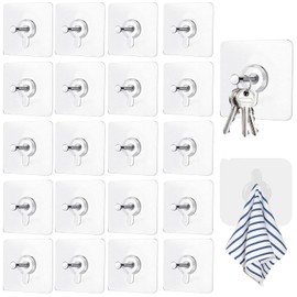 20 Piezas Clavos Adhesivos sin Tornillos, Clavos Adhesivos para Pared, Reutilizable,Impermeable, Adecuado para Colgar Objetos, Marcos, Clave (Pegatinas Para Marcos De Fotos)