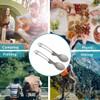 RISON-Titanium Folding Spoon Ultra Light and Premium Quality 2PCS Camping