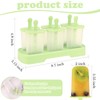 WMKGG Popsicles Molds Set, 6 PCS Ice Pop Mold,Homemade Ice