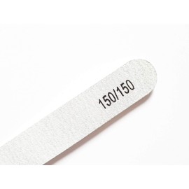 8X Nail Files Zebra Shape Straight Chose GRIT Double Sided Emery Board (GRIT 150/150)