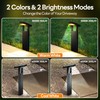 Solar Pathway Lights Outdoor 6 Pack, 360° Adjustable Panel, Multicolor