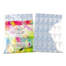 Evergreen Goods Sheets A4 Printable White Glossy Sticker Vinyl - Waterproof Light Pearl White | Inkjet & Laser Printable (Holographic Hearts)