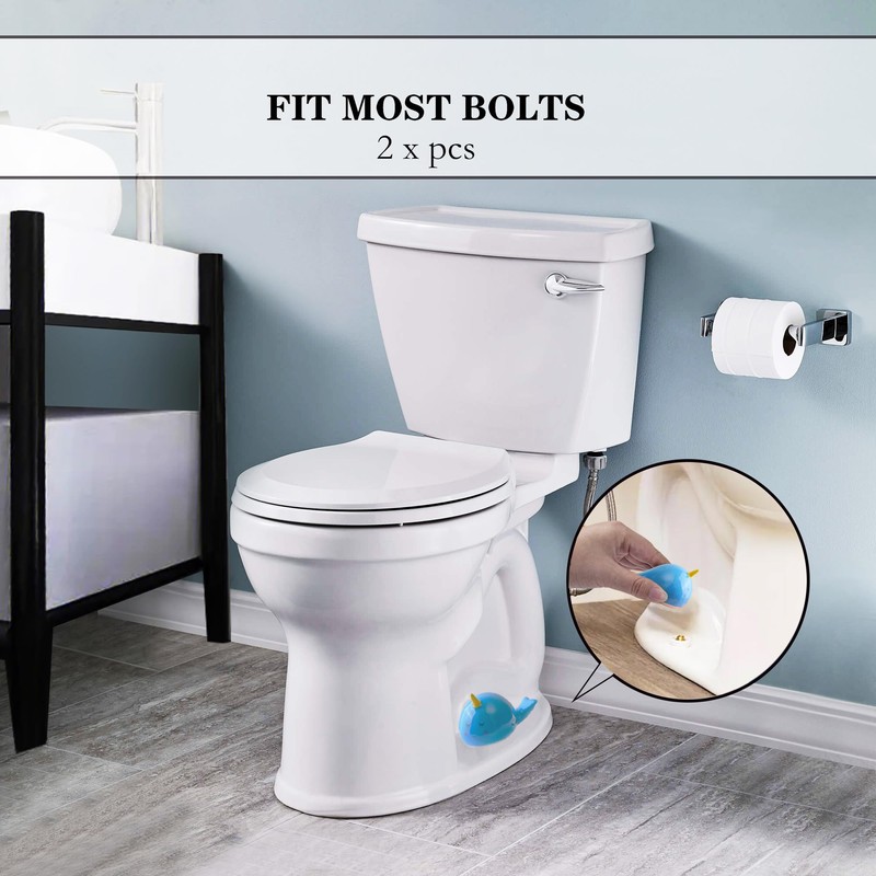 ZUNON Toilet Bolt Caps, Decorative Toilet Bolt Covers, Ceramic Cute