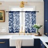 XTMYI 30 Inch Length Small Curtains for Bathroom Window Rod