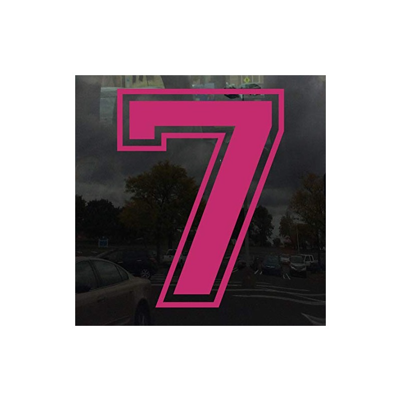 Applicable Pun Varsity Number 7 - Vinyl Decal - Hot