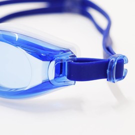 Swans SWRVJ-005N Swim Goggles, Kids, 6-12 Years Old, Made in Japan, Anti-Fog, UV Protection, Antibacterial, One Size Fits All (Blue)