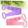 Toalla Exfoliante de Silicona para Ducha BEBEMOKO 2150V8T237 (2 Piezas)
