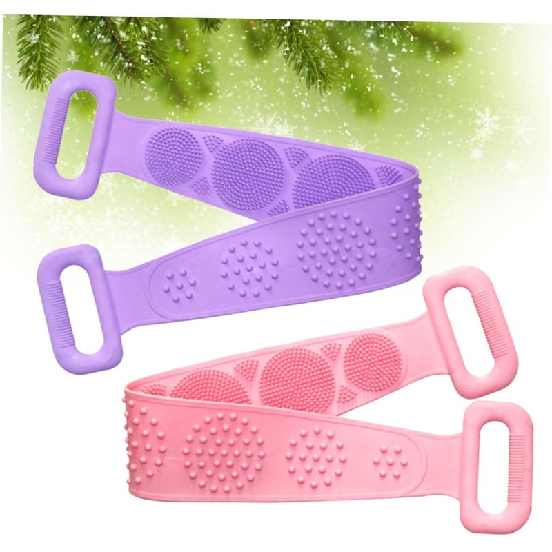 Toalla Exfoliante de Silicona para Ducha BEBEMOKO 2150V8T237 (2 Piezas)