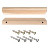 sourcing map Wood Pull Handles, 2pcs 160mm/6.3" Hole Distance Wooden