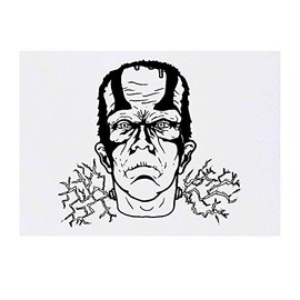 'Frankenstein's Monster' Temporary Tattoo - Water Resistant, Skin-Safe, Non-Toxic Transfer (TO00023564)