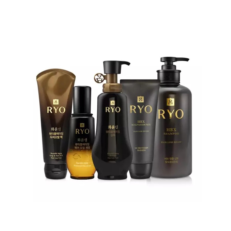 Hwayunsaeng 려 화윤생 뷰티풀에이징 샴푸 350ml 모발팩 오일세럼 택1 [02.두피모발