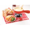Ishigaki Sangyo Cheese Fondue Set, 5.9 inches (15 cm), Red