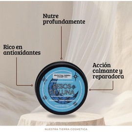Nuestra Tierra Cosmética Besos de Luna, Bálsamo Labial Reparador Nocturno, 14 g