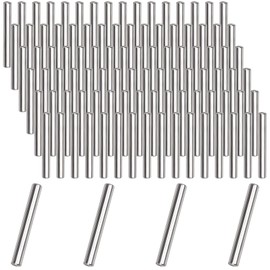 Yarlung 100 Pcs Stainless Steel Dowel Pins, 5 mm x 40 mm Shelf Bracket Pegs Metal Shelf Pins Support Pegs Fastener Elements for Cabinets Shelves Furniture