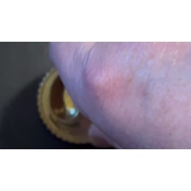 pog ONE Vintage Brass POG “Spinner” Slammer 1990s Yin Yang Double Thick