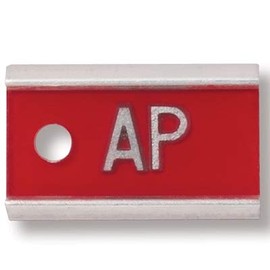 Word X-Ray Markers (Aluminum) - 1 Character, 3/8" Lead Letters/Numbers, Red
