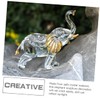 Gatuida Crystal Elephant Figurine Elegant Desktop Decor Craftsmanship Crystal Material