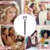 ZUJIACUN Eyelash Comb Lash Separator - Metal Teeth Mascara Brush