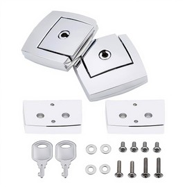XYZMT Pack Trunk Latches Contains Lock‘s Spacers Fit For Harley Tour Pak Touring Classic Electra Ultra 80-13