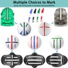 AQTAQ 9 Pcs Golf Ball Line Drawing Marker,5 Golf Ball