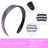 Cutewing Rhinestone Headbands for Women Girls Sparkle Wide Headband with