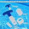 Feoang Pool Plug Removal Tool-Metal Eyeball Seat Removal Tool with