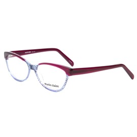 Calabria Claire 6215 Cat-Eye Blue Light Blocking Reading Glasses +1.75 Burgundy Red Blue Crystal Fade Women